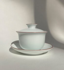 Matte Glazed Porcelain Gaiwan 白瓷蓋碗