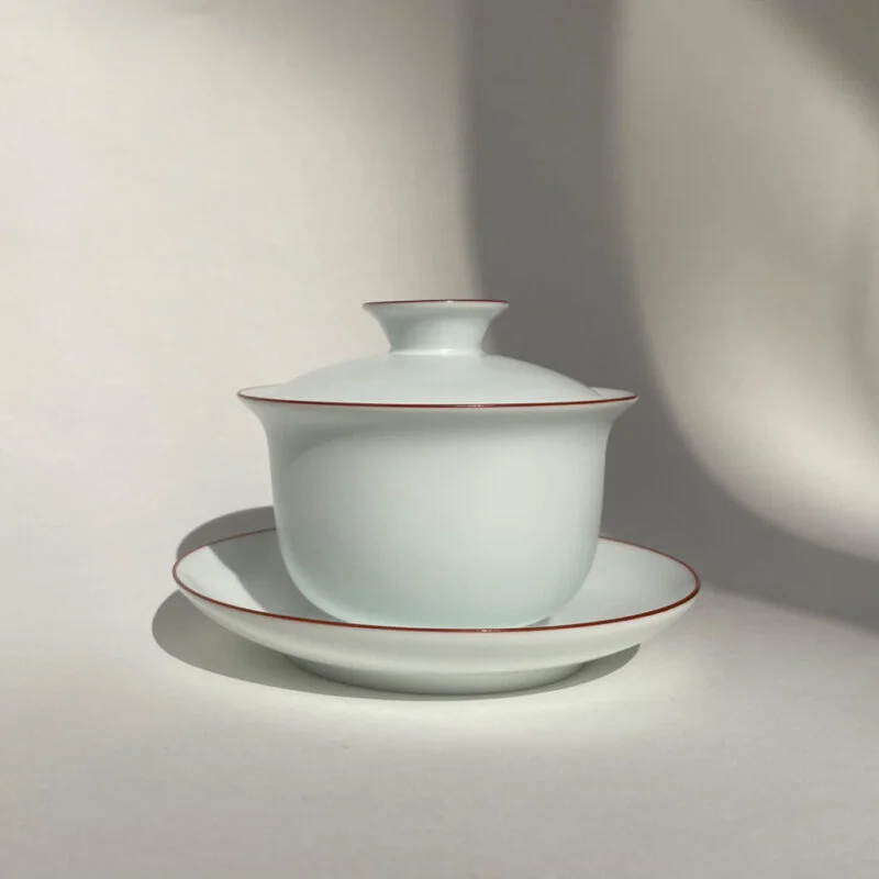 Matte Glazed Porcelain Gaiwan 白瓷蓋碗